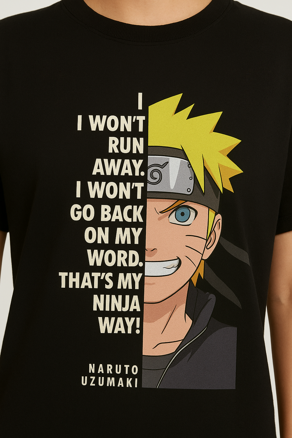 Unisex Naruto Printed Anime T-Shirt