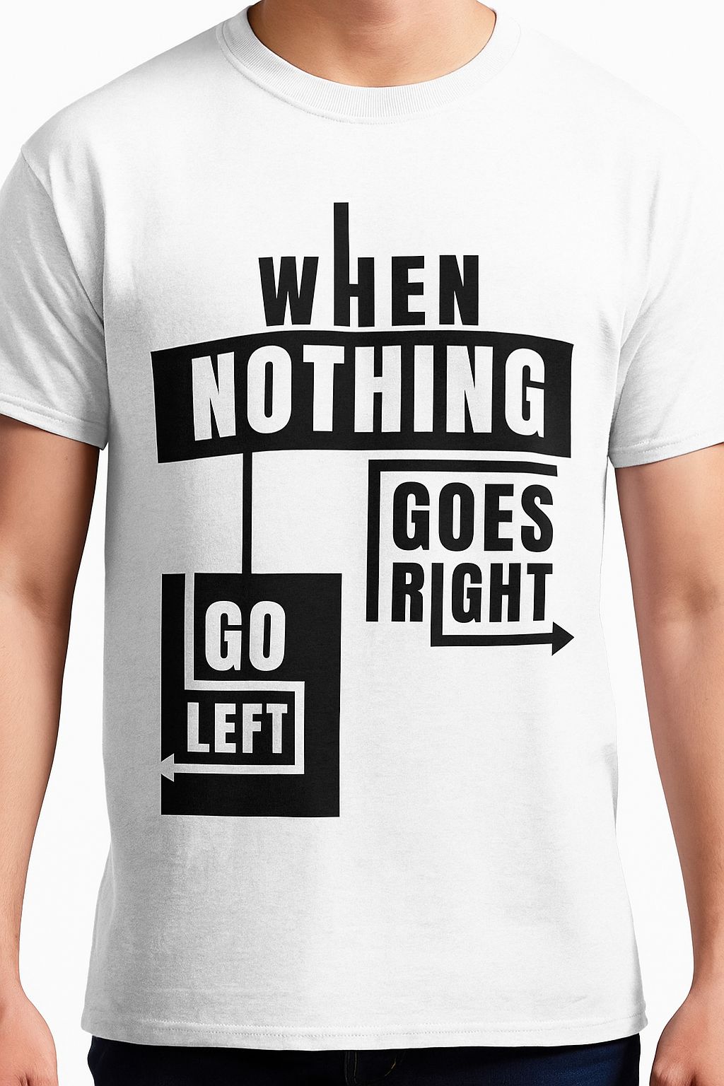 Unisex Classic Crew Printed T-Shirt