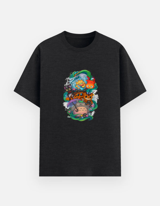 T-Shirt Black melange