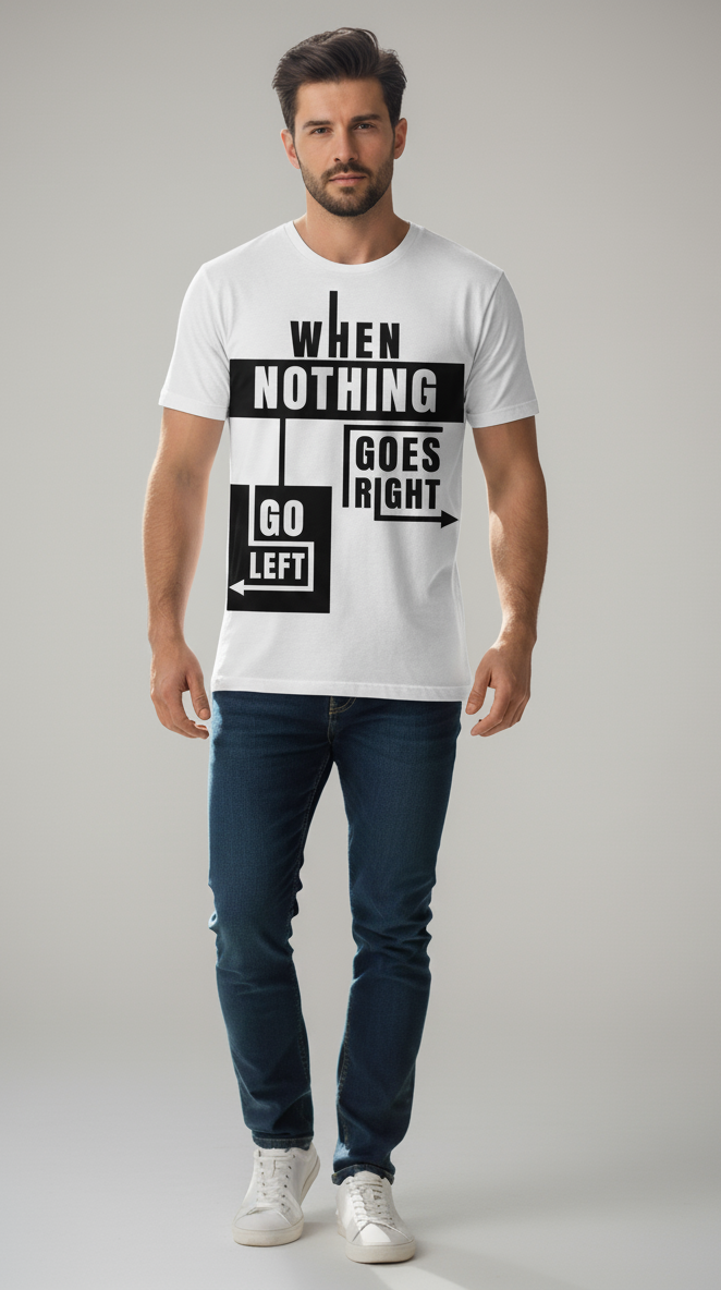 Unisex Classic Crew Printed T-Shirt