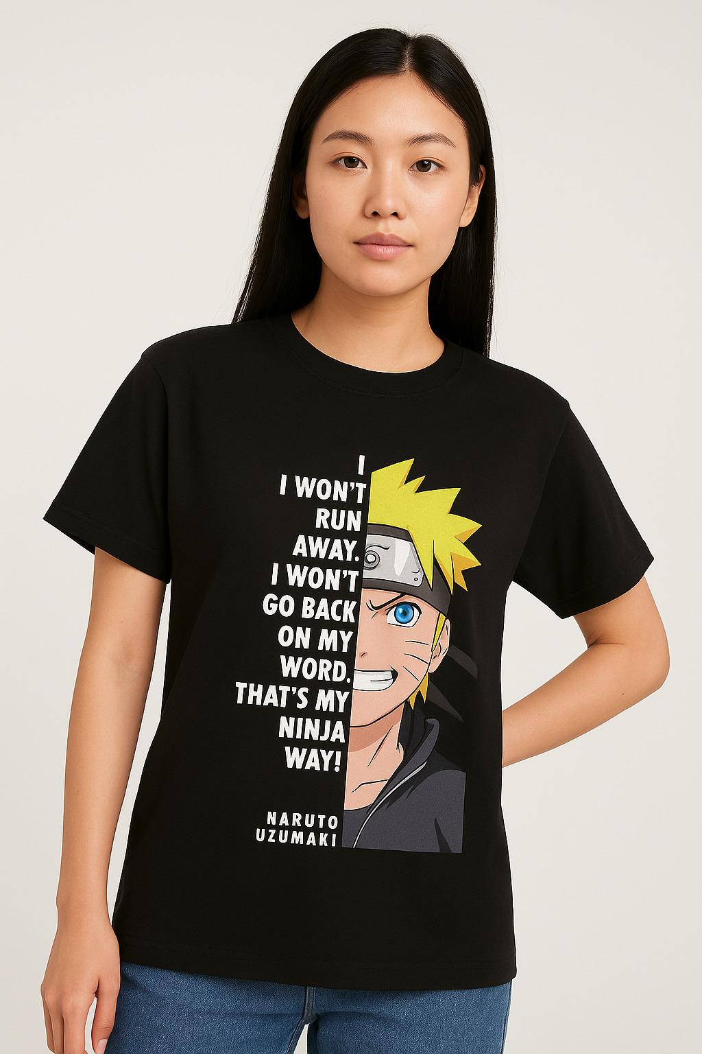 Unisex Naruto Printed Anime T-Shirt