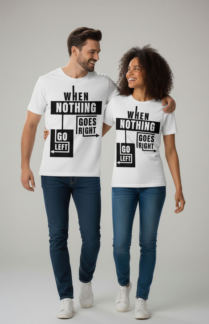 Unisex Classic Crew Printed T-Shirt